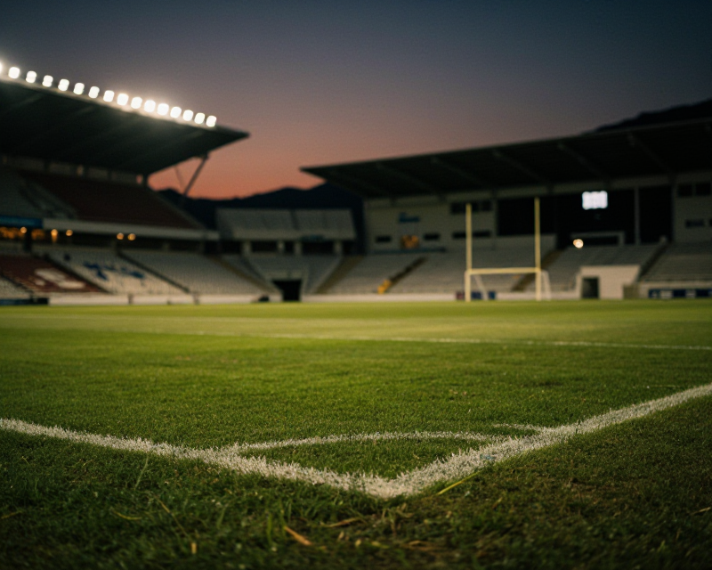 Atmospheric Football Stadium