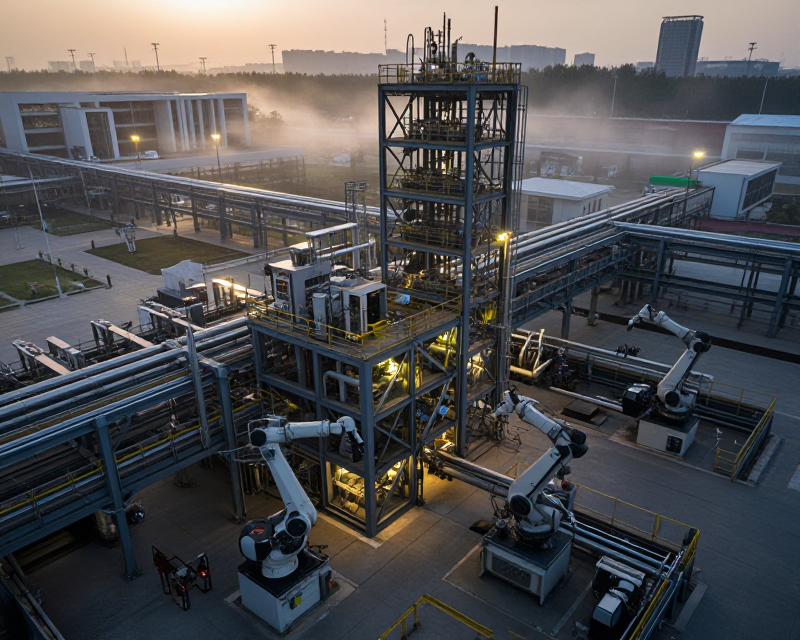 Modern Industrial Growth Concept