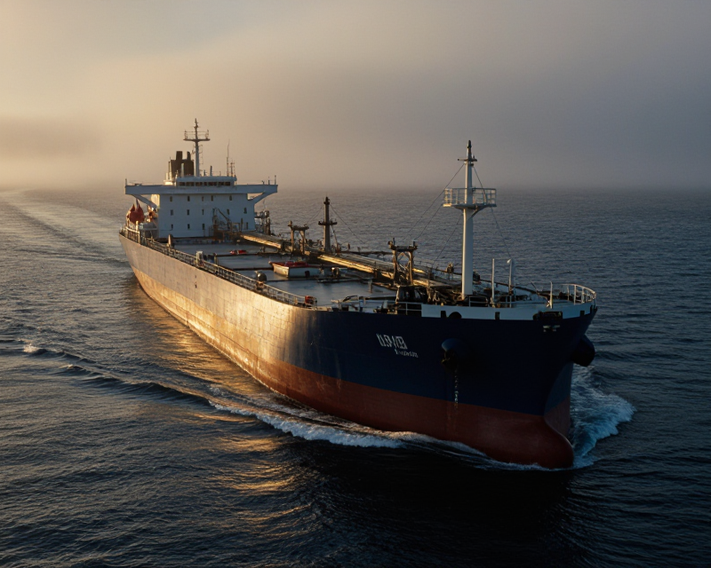Oil Tanker in Turbulent Sea