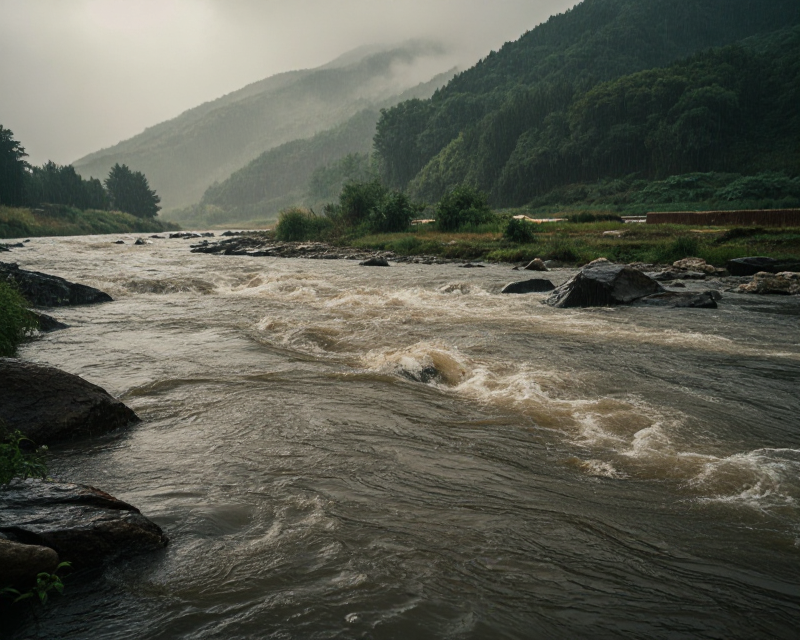 Swollen River in Yeongju