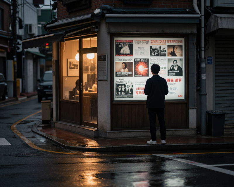 Reflective Urban Evening