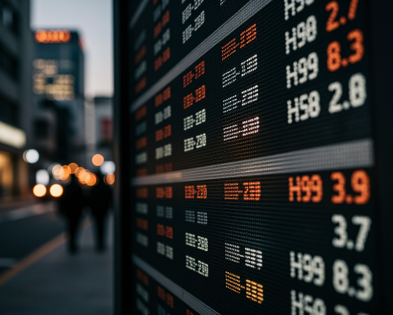 Financial Market Decline Atmosphere